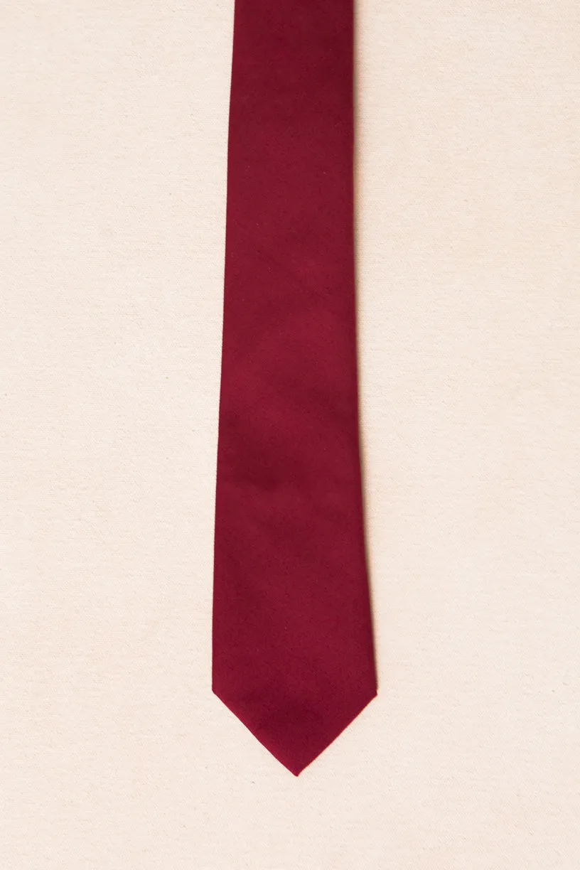 Mens Max Tie in Maroon - FINAL SALE sold by Ivy City Co product image thumbnail 4