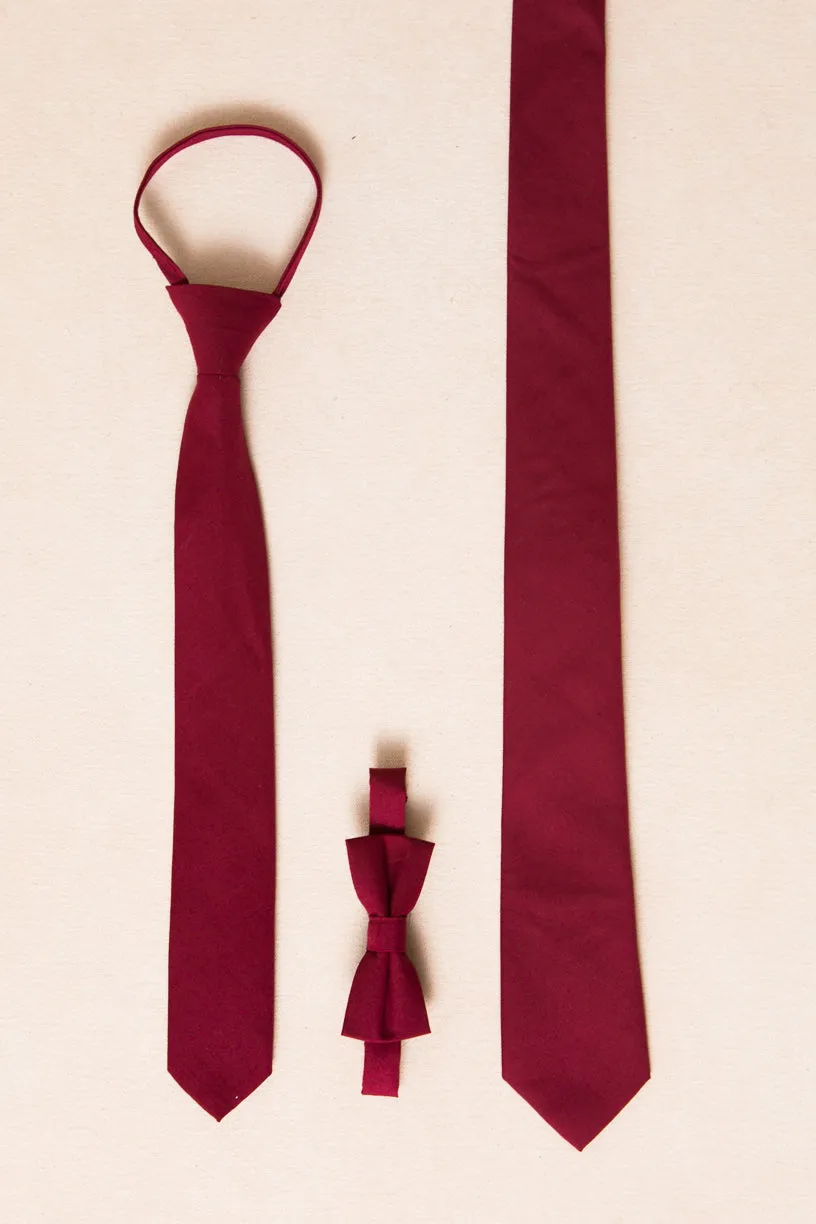 Mens Max Tie in Maroon - FINAL SALE sold by Ivy City Co product image thumbnail 2