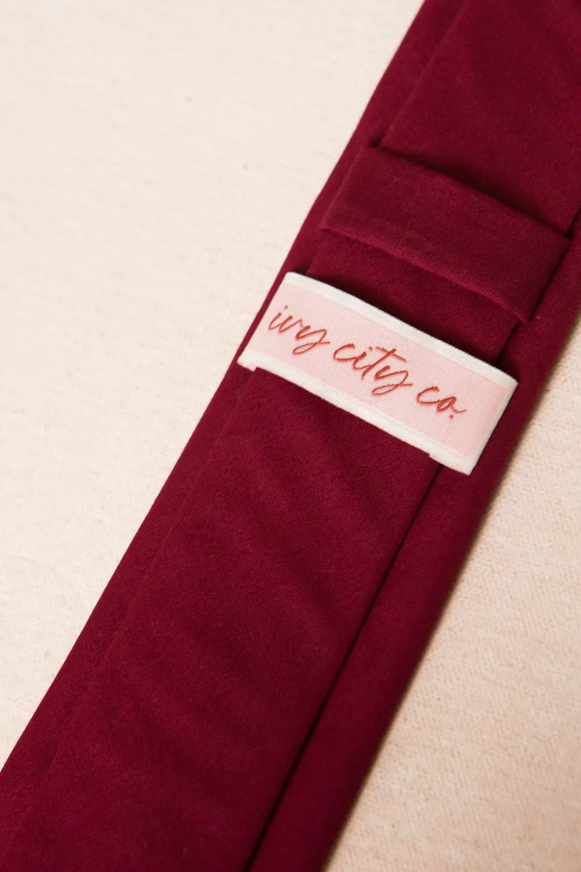 Mens Max Tie in Maroon - FINAL SALE sold by Ivy City Co product image thumbnail 3