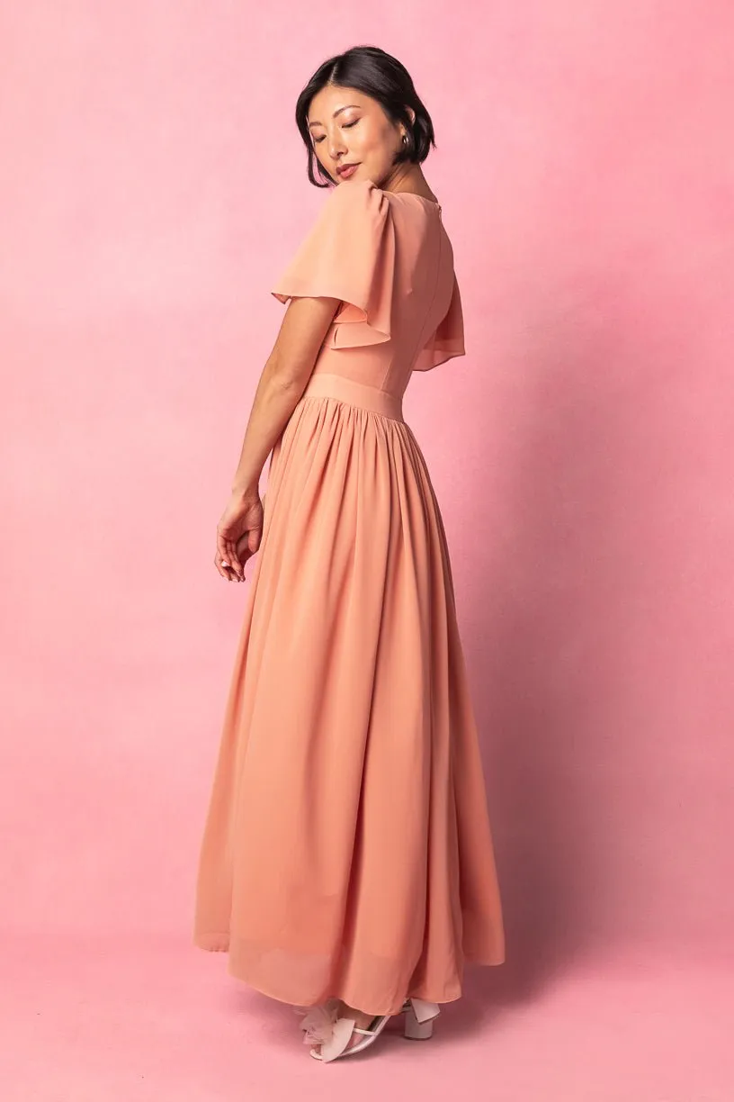 Abbie Dress in Apricot Crush sold by Ivy City Co product image thumbnail 4