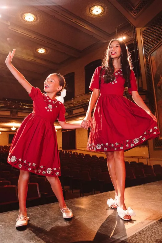 Heidi Dress in Maroon - FINAL SALE sold by Ivy City Co