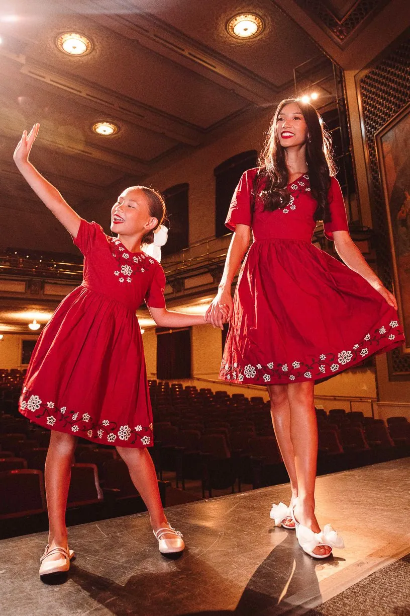 Heidi Dress in Maroon - FINAL SALE sold by Ivy City Co