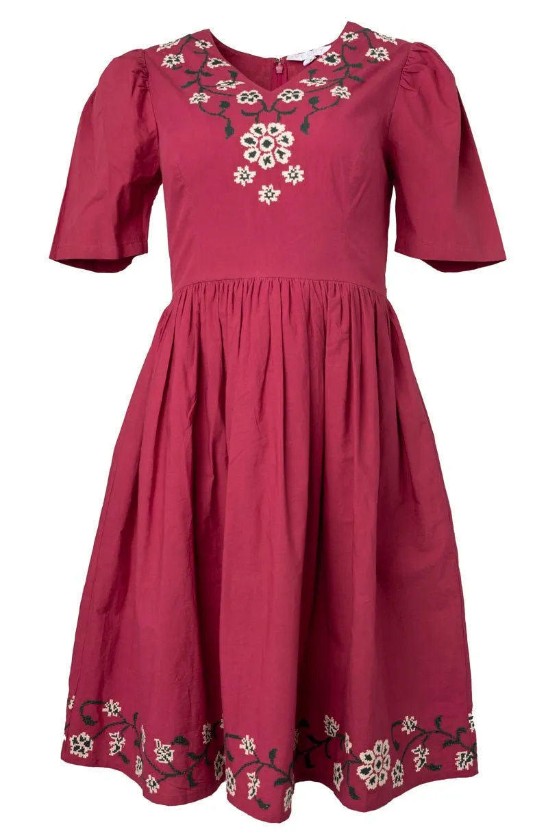 Heidi Dress in Maroon - FINAL SALE sold by Ivy City Co product image thumbnail 2