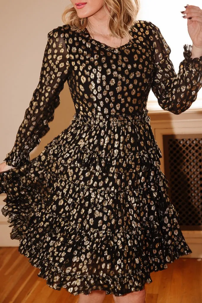 Sammy Dress in Black & Gold - FINAL SALE sold by Ivy City Co product image thumbnail 3