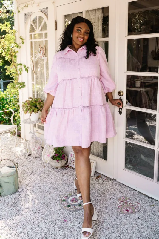 Jojo Dress in Purple Tweed sold by Ivy City Co