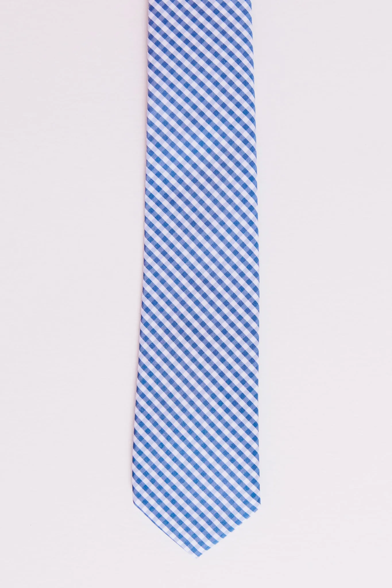 Mens Max Tie in Indie Blue Gingham - FINAL SALE sold by Ivy City Co