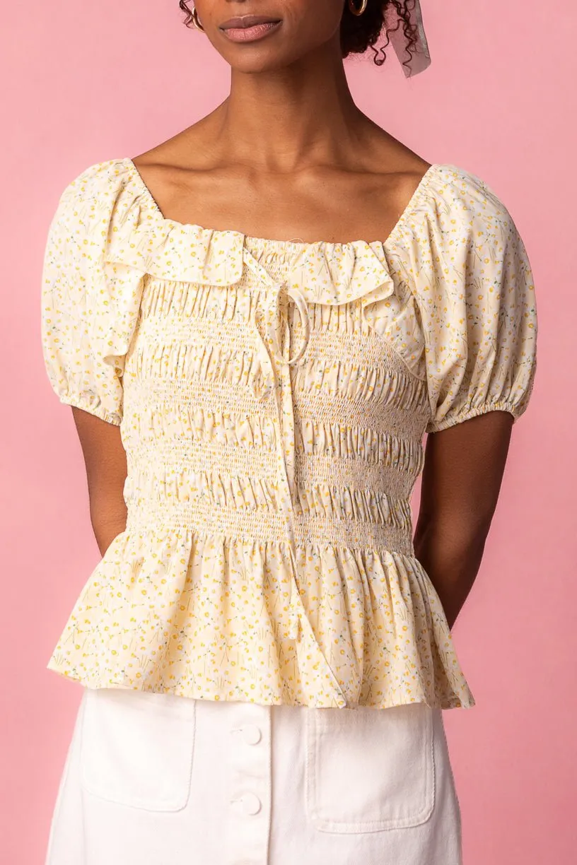 Rae Top in Yellow - FINAL SALE sold by Ivy City Co
