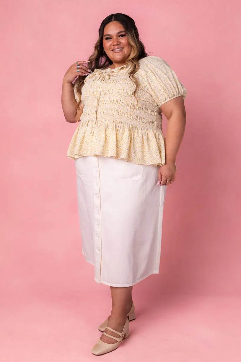 Rae Top in Yellow - FINAL SALE sold by Ivy City Co product image thumbnail 5