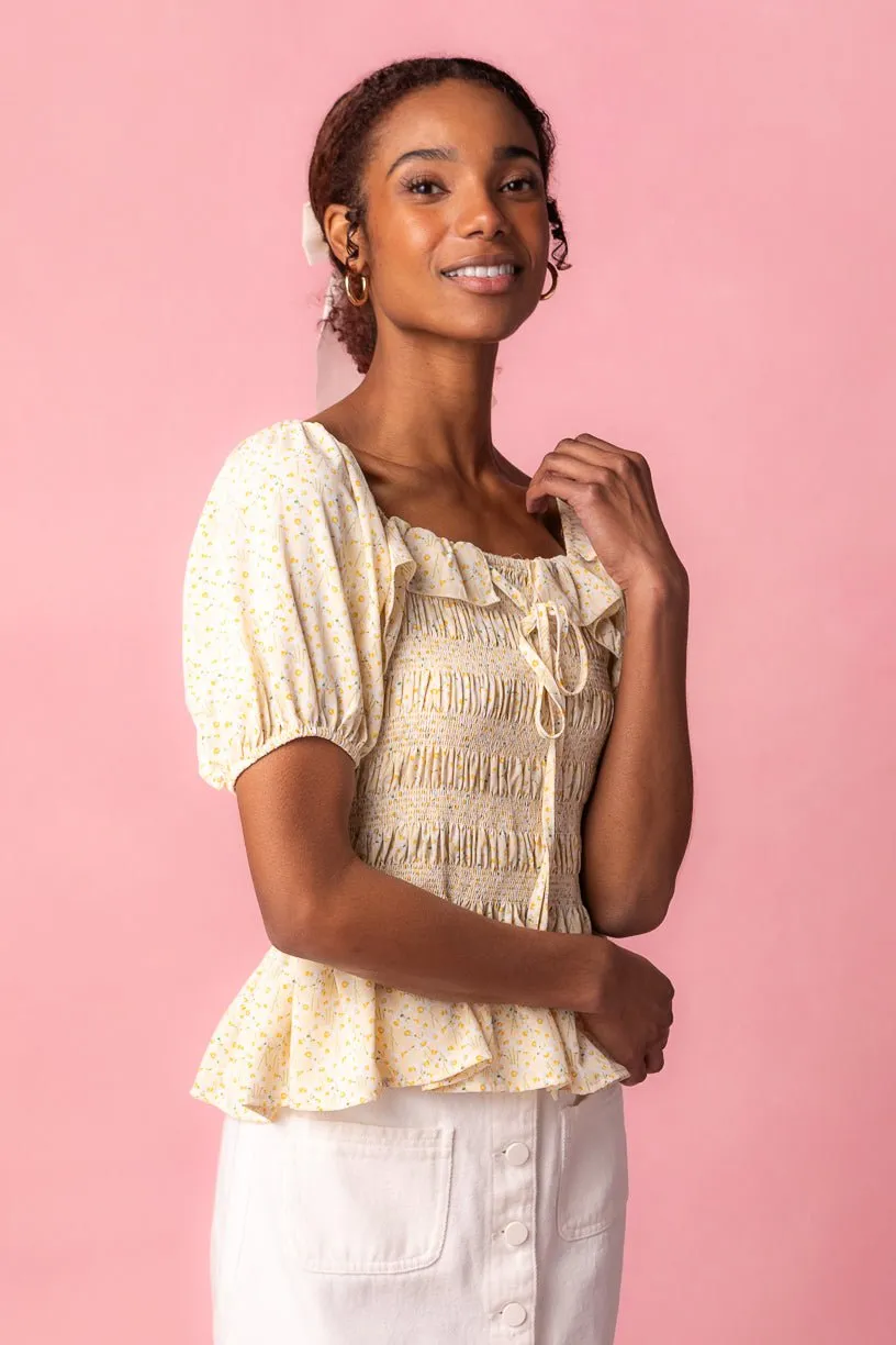 Rae Top in Yellow - FINAL SALE sold by Ivy City Co product image thumbnail 2