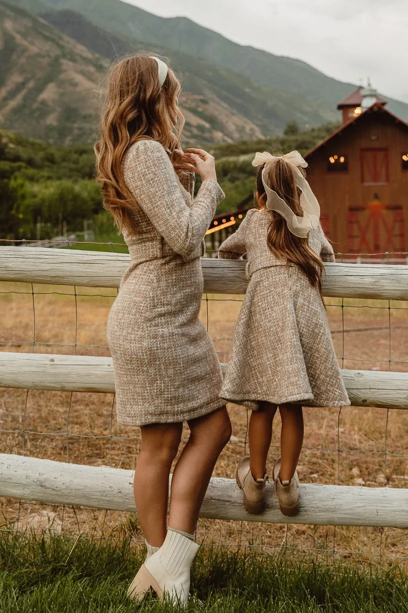Jackie Dress in Taupe Boucle - FINAL SALE sold by Ivy City Co product image thumbnail 2