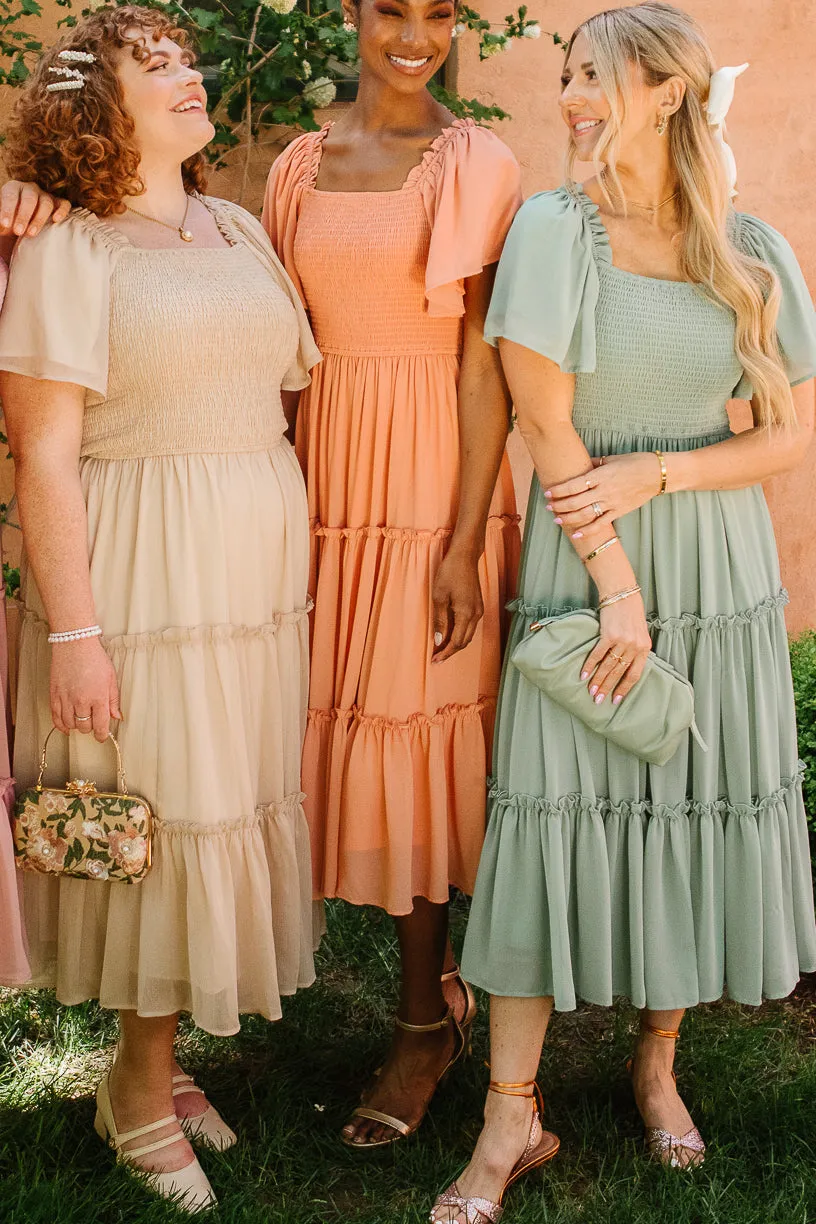 Ellie Dress in Sage Chiffon sold by Ivy City Co product image thumbnail 2