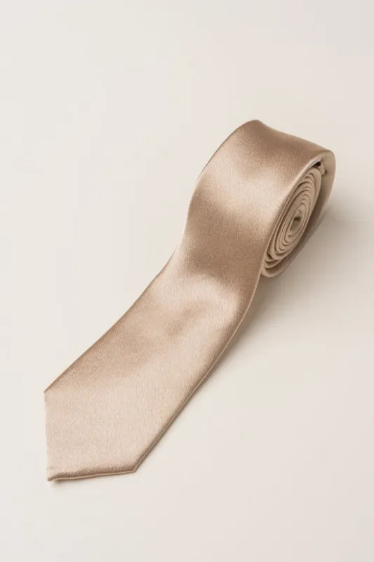 Mens Max Tie in Champagne sold by Ivy City Co