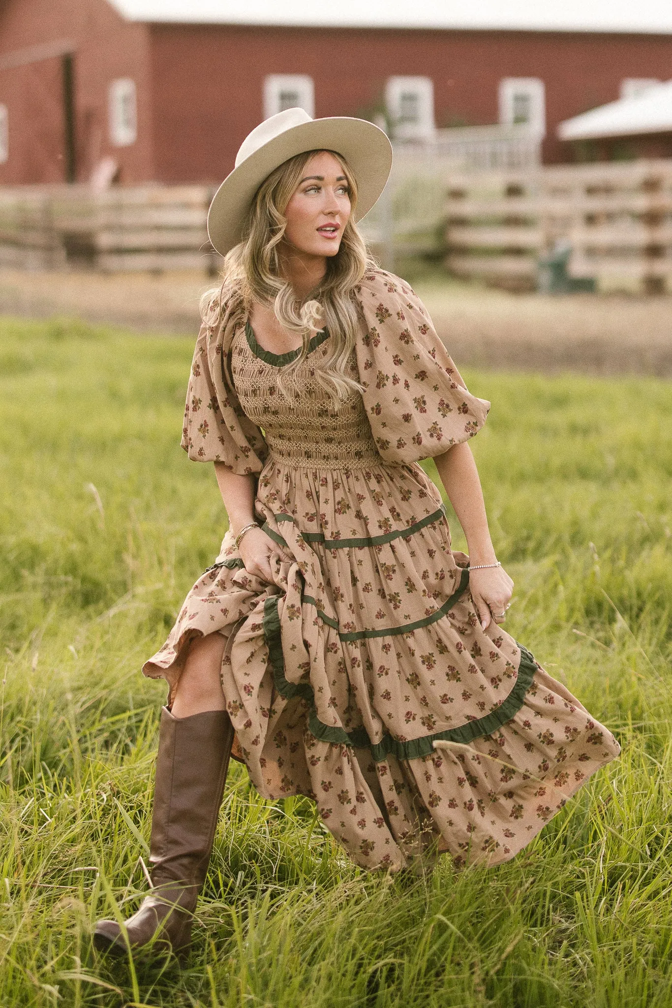 Roselyn Dress in Desert Blossom sold by Ivy City Co product image thumbnail 3