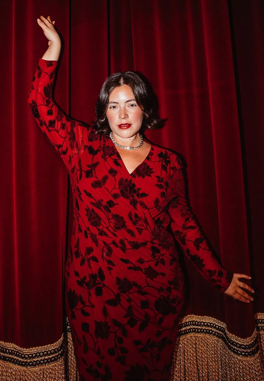 Amaya Burnout Dress in Red - FINAL SALE sold by Ivy City Co product image thumbnail 4