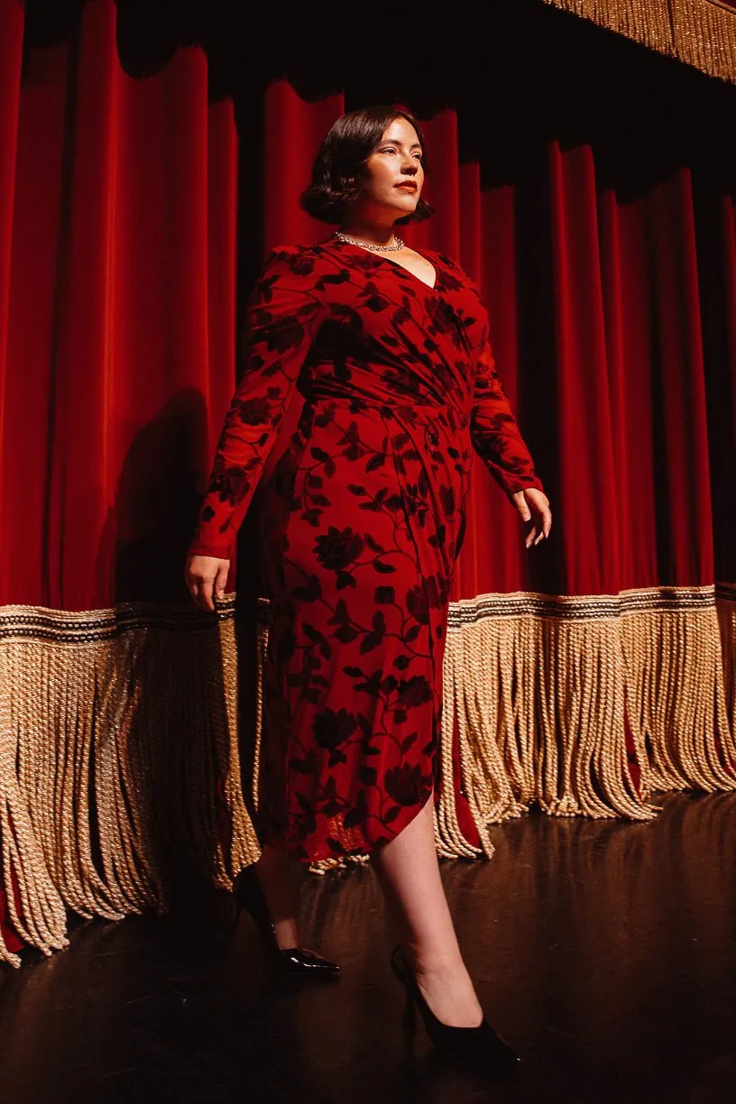 Amaya Burnout Dress in Red - FINAL SALE sold by Ivy City Co product image thumbnail 5