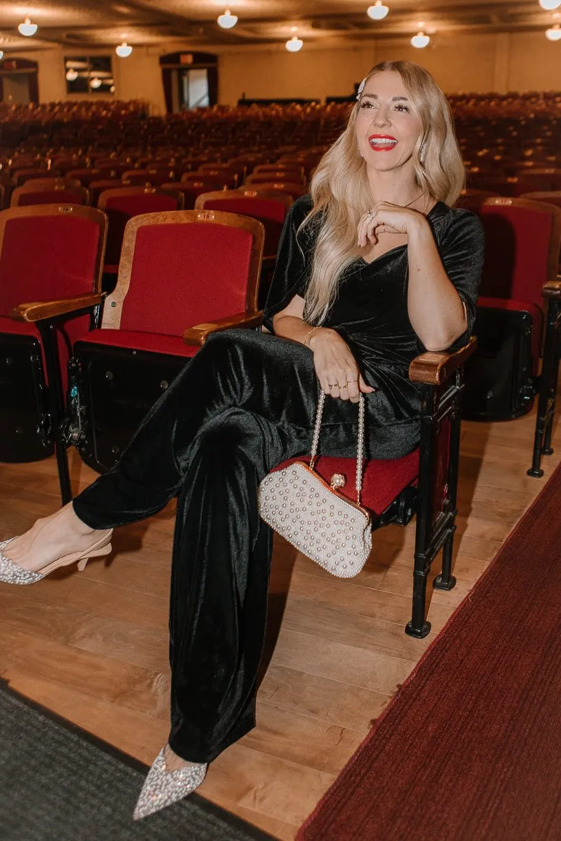 Livi Jumpsuit in Black Velvet - FINAL SALE sold by Ivy City Co product image thumbnail 4