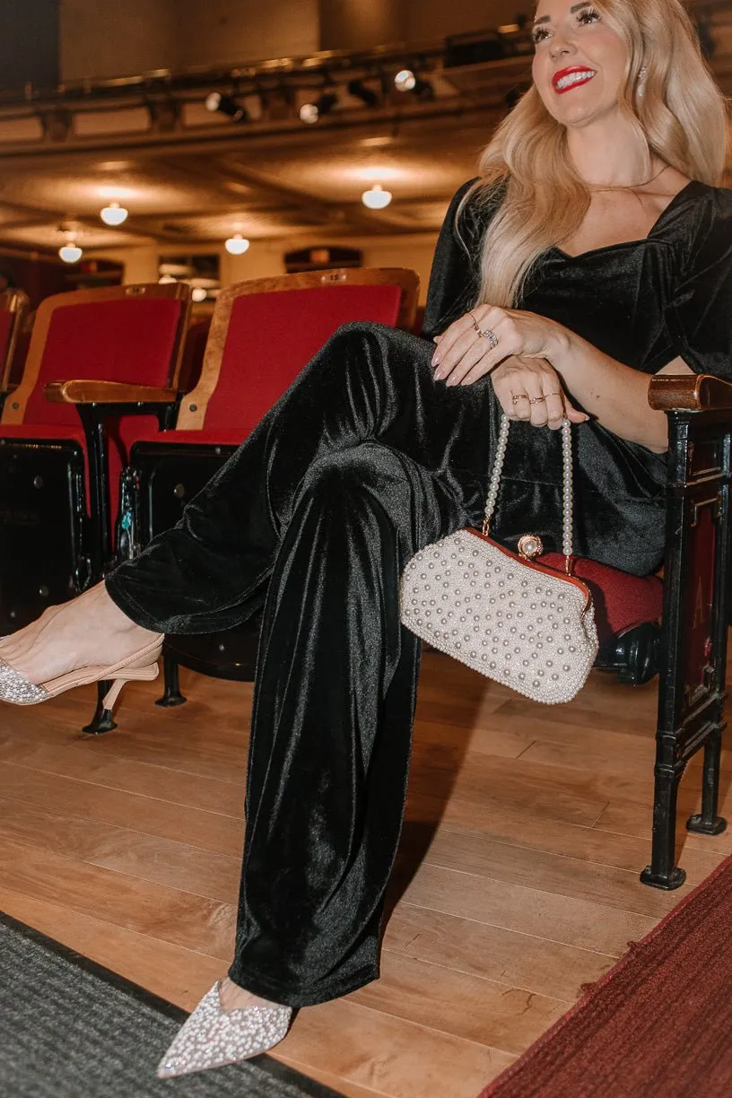 Livi Jumpsuit in Black Velvet - FINAL SALE sold by Ivy City Co product image thumbnail 5