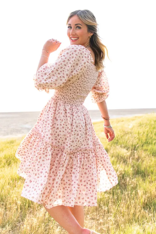 Short Madeline Dress in Pink - FINAL SALE sold by Ivy City Co