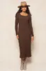Astrid Dress in Brown sold by Ivy City Co