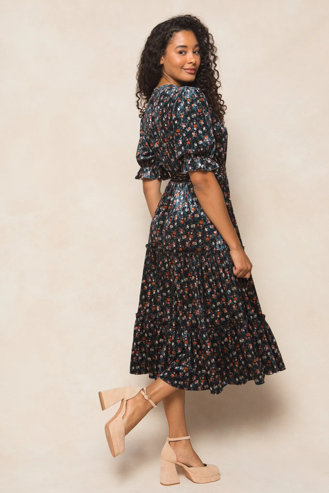 Millie Dress in Navy Floral - FINAL SALE sold by Ivy City Co product image thumbnail 5