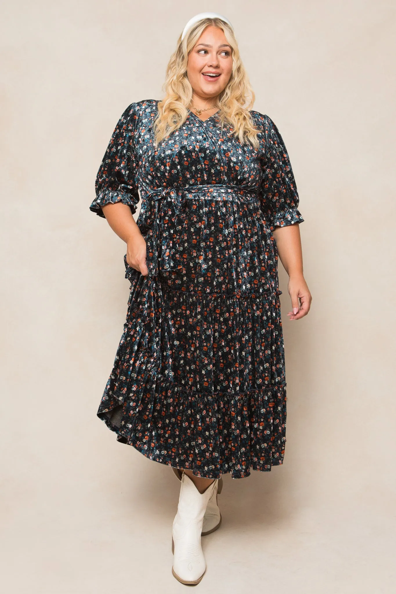 Millie Dress in Navy Floral - FINAL SALE sold by Ivy City Co product image thumbnail 3