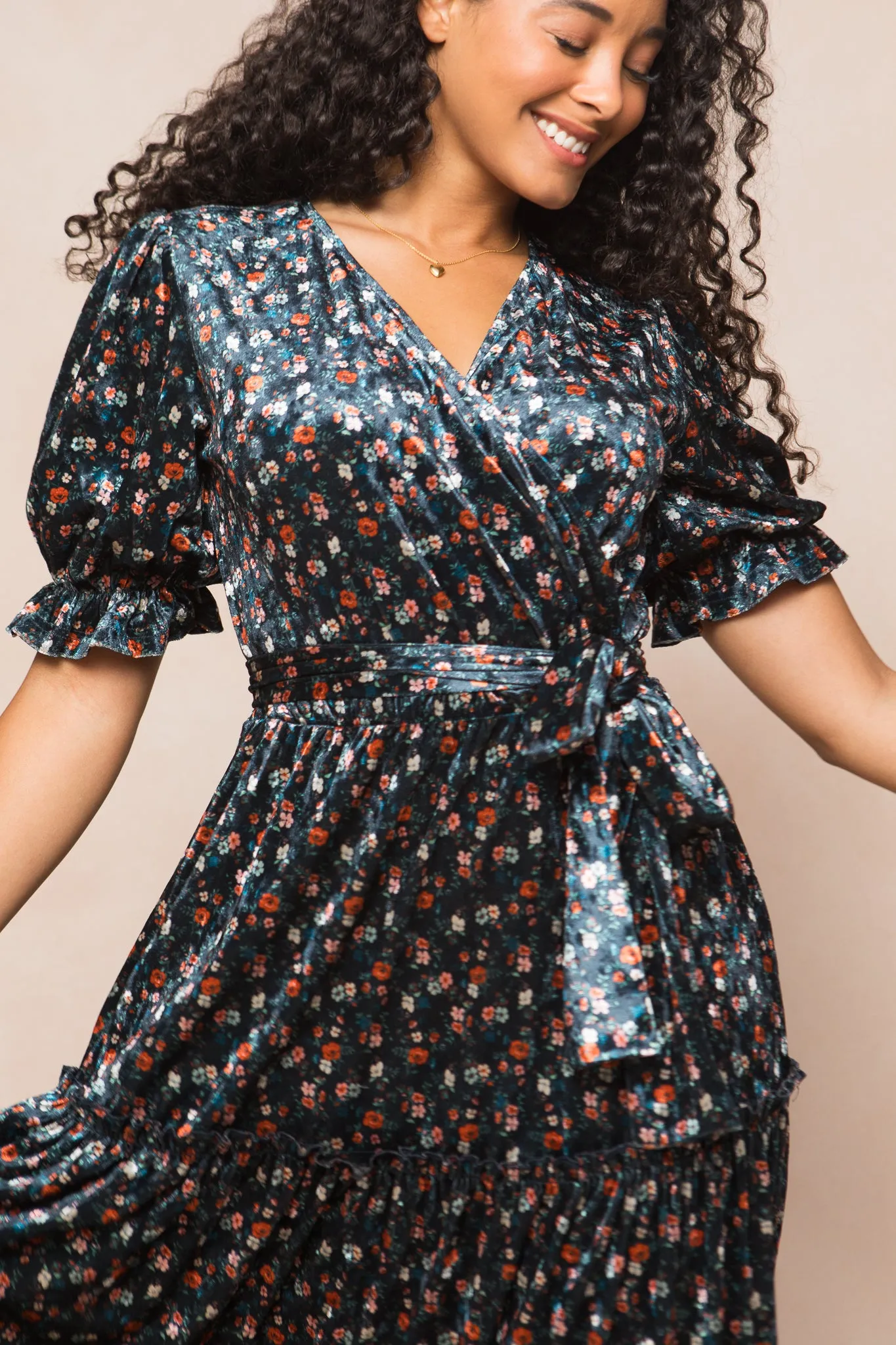 Millie Dress in Navy Floral - FINAL SALE sold by Ivy City Co