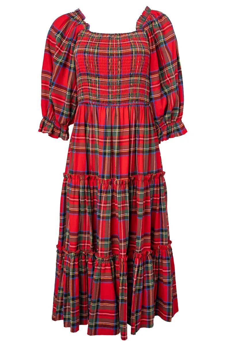 Madeline Dress in Holiday Plaid sold by Ivy City Co product image thumbnail 5