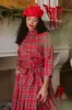 Angela Blouse in Holiday Plaid - FINAL SALE sold by Ivy City Co