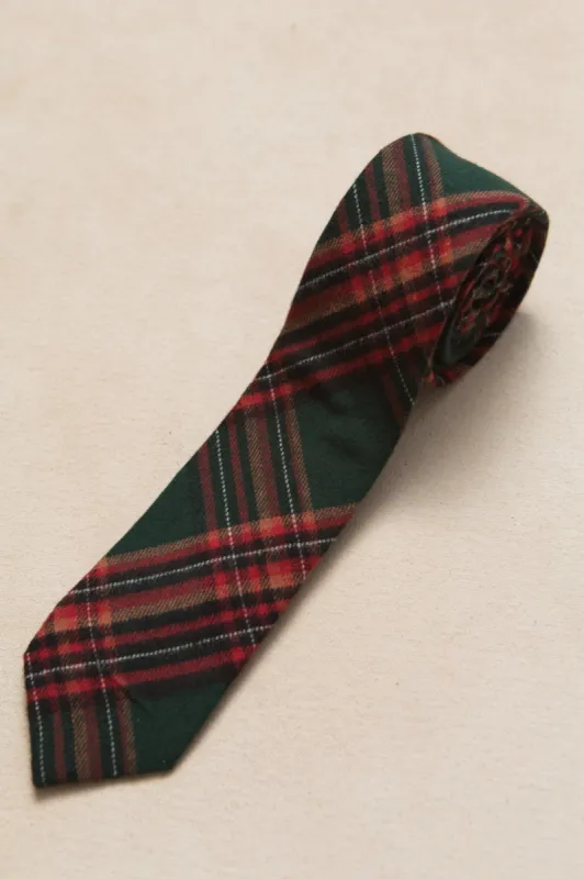Mens Max Tie in Hattie Green Plaid sold by Ivy City Co
