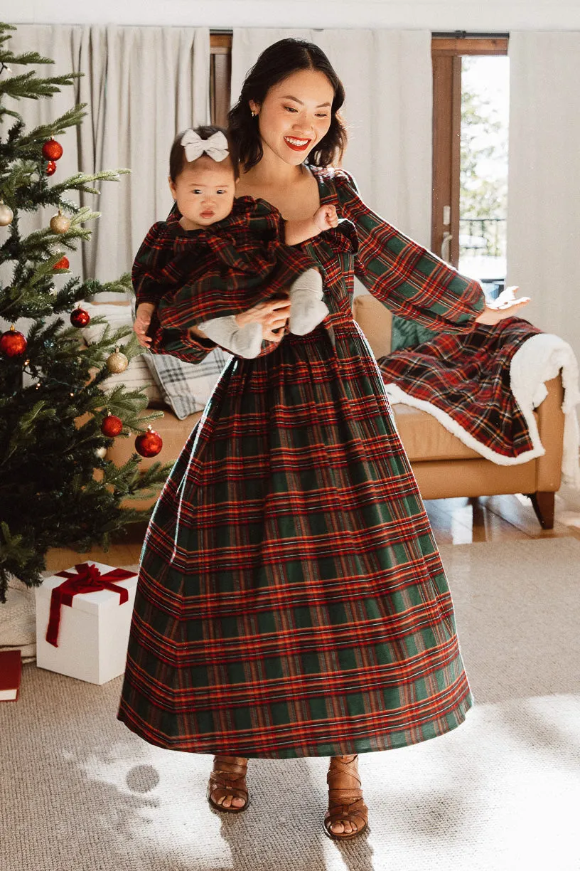 Margo Midi Dress in Green Plaid - FINAL SALE sold by Ivy City Co