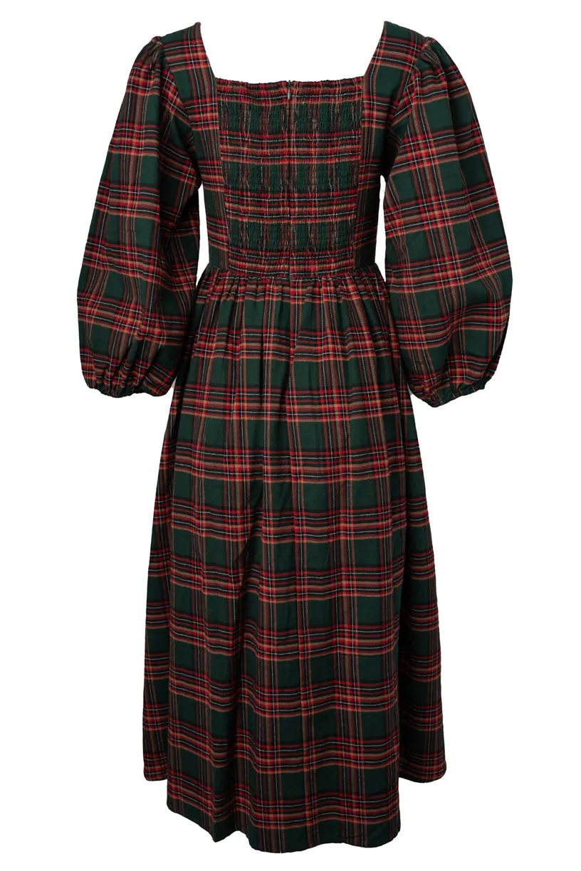 Margo Midi Dress in Green Plaid - FINAL SALE sold by Ivy City Co product image thumbnail 3