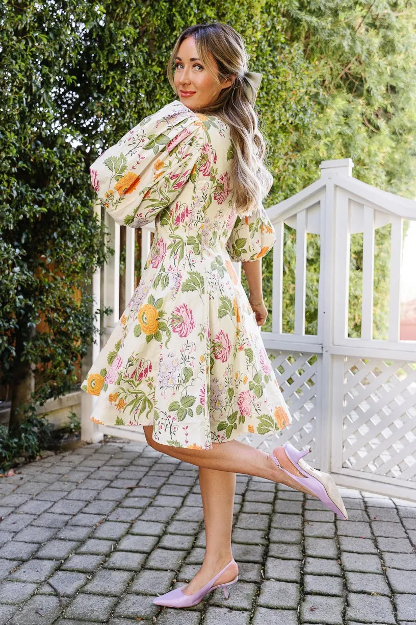 Leah Dress in Multicolor Floral sold by Ivy City Co product image thumbnail 4