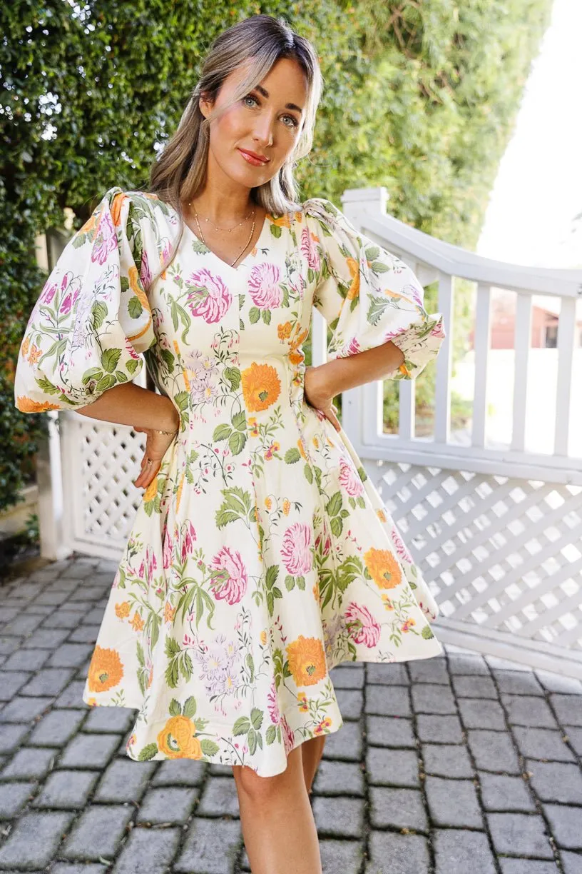 Leah Dress in Multicolor Floral sold by Ivy City Co product image thumbnail 3