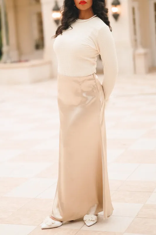 Dylan Skirt in Champagne sold by Ivy City Co