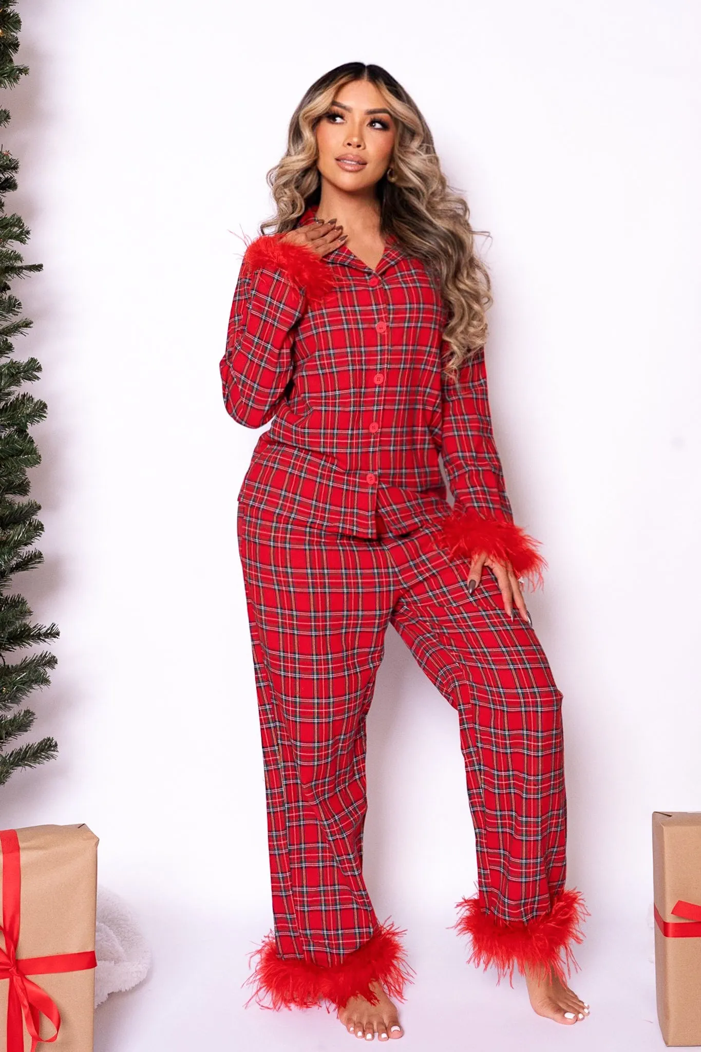 Benjamin Pajama Set in Holiday Plaid sold by Ivy City Co product image thumbnail 2