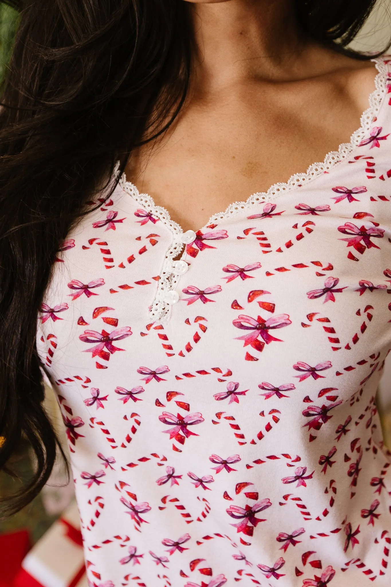 So Soft Pajama Set in Candy Cane - FINAL SALE sold by Ivy City Co product image thumbnail 2