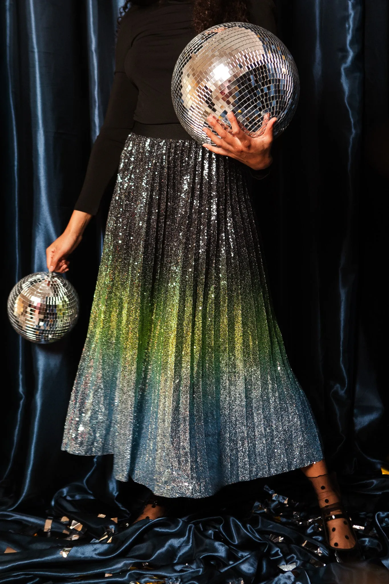 Perla Skirt in Multicolor Sequin - FINAL SALE sold by Ivy City Co