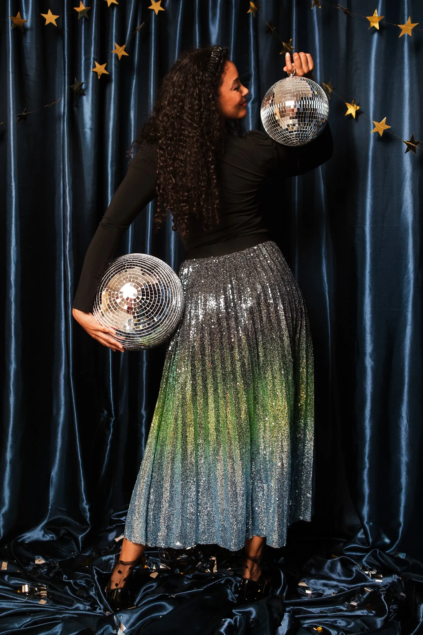 Perla Skirt in Multicolor Sequin - FINAL SALE sold by Ivy City Co product image thumbnail 5