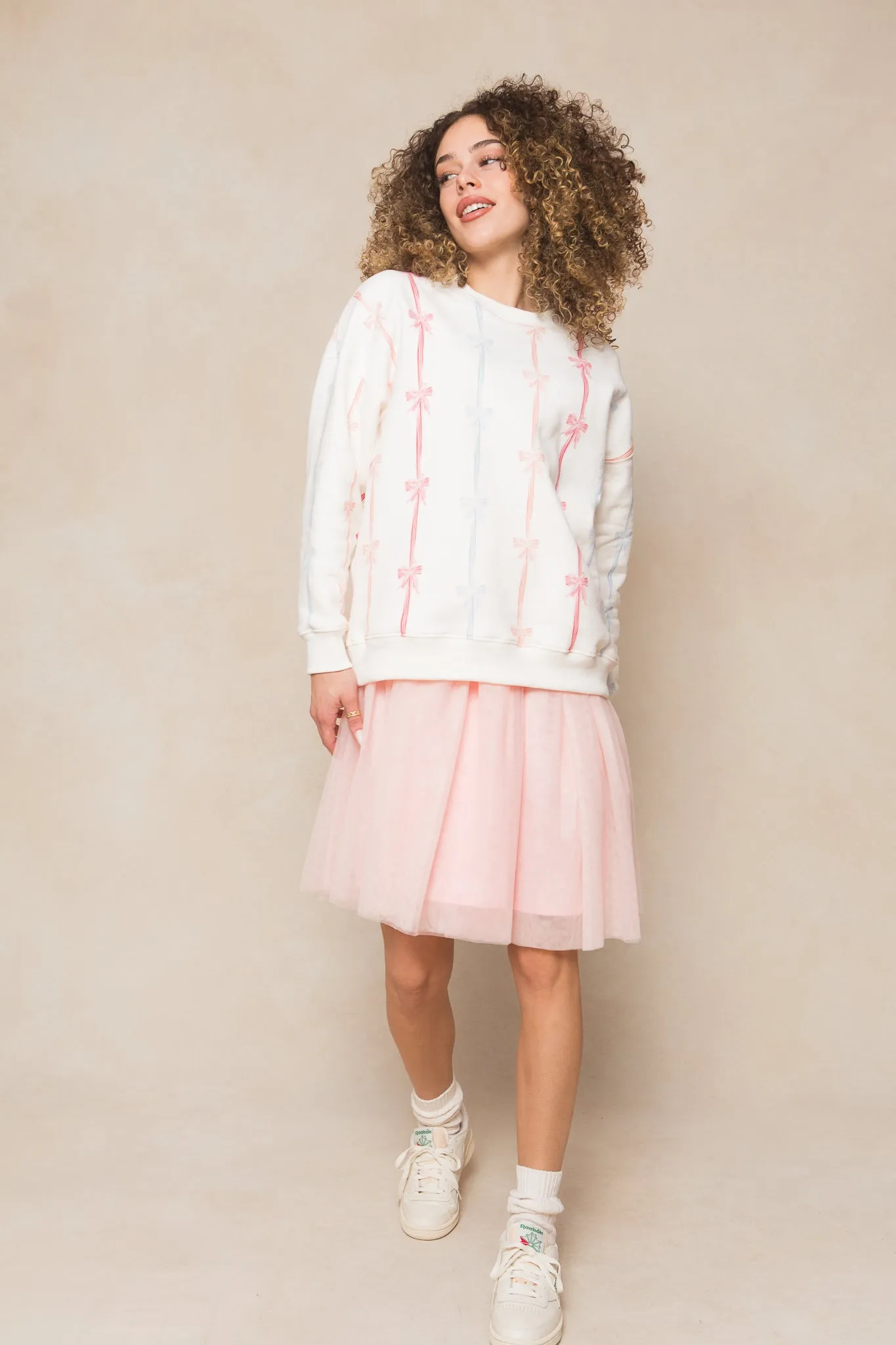 Ivy Crewneck Sweatshirt in Bow Print sold by Ivy City Co product image thumbnail 4