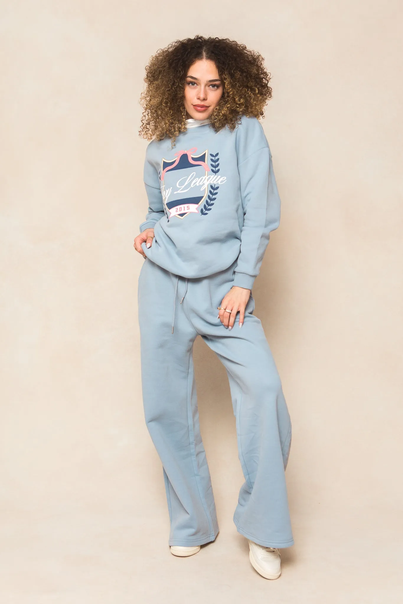 Ivy Wide Leg Sweatpants in Blue - FINAL SALE sold by Ivy City Co product image thumbnail 2