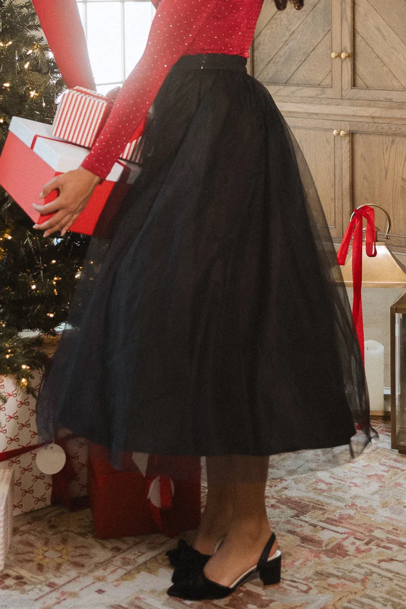 Brigitte Skirt in Black Tulle sold by Ivy City Co product image thumbnail 4