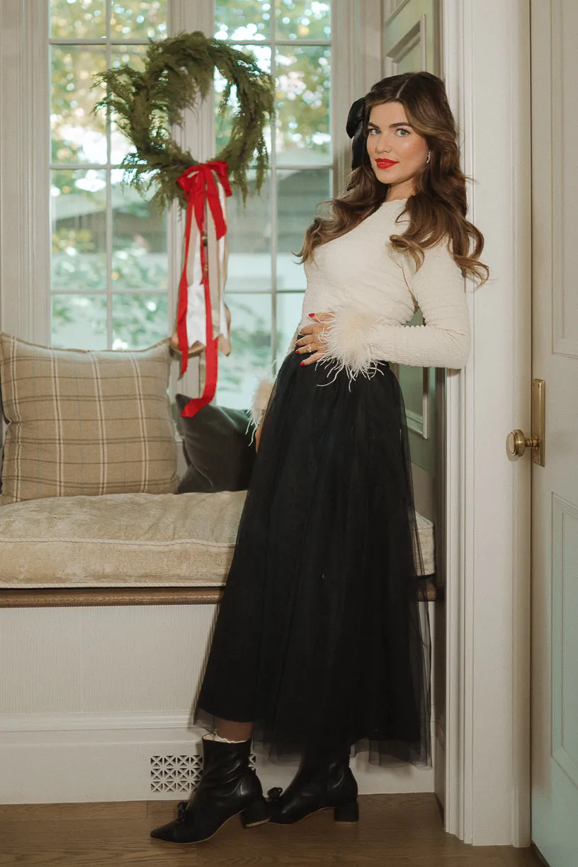 Brigitte Skirt in Black Tulle sold by Ivy City Co product image thumbnail 2