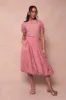 Clo Bubble Midi Skirt in Mauve - FINAL SALE sold by Ivy City Co