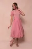 Clo Bubble Midi Skirt in Mauve - FINAL SALE sold by Ivy City Co