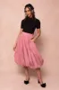 Clo Bubble Midi Skirt in Mauve - FINAL SALE sold by Ivy City Co