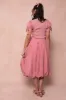 Clo Bubble Midi Skirt in Mauve - FINAL SALE sold by Ivy City Co
