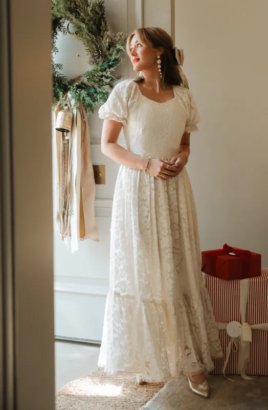 Secret Garden Dress in White Lace - FINAL SALE sold by Ivy City Co