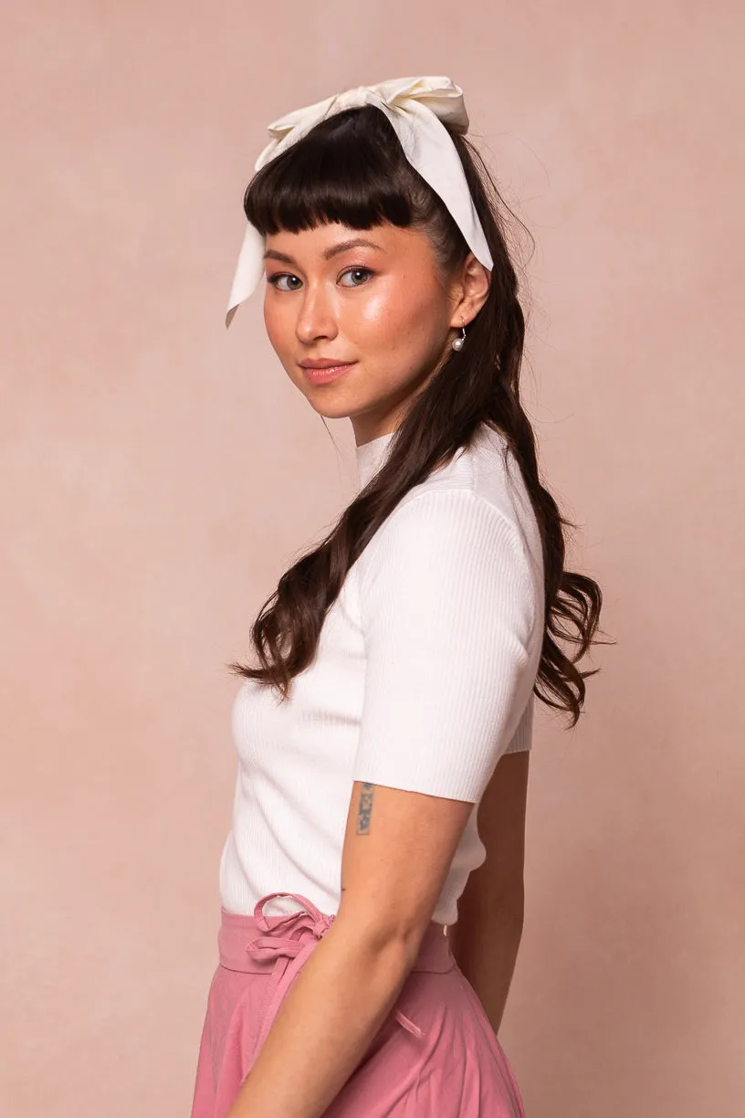 Lexie Short Sleeve Top in White - FINAL SALE sold by Ivy City Co product image thumbnail 5