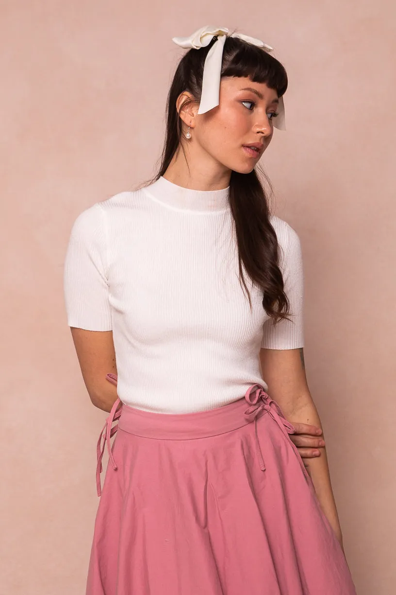 Lexie Short Sleeve Top in White - FINAL SALE sold by Ivy City Co product image thumbnail 4