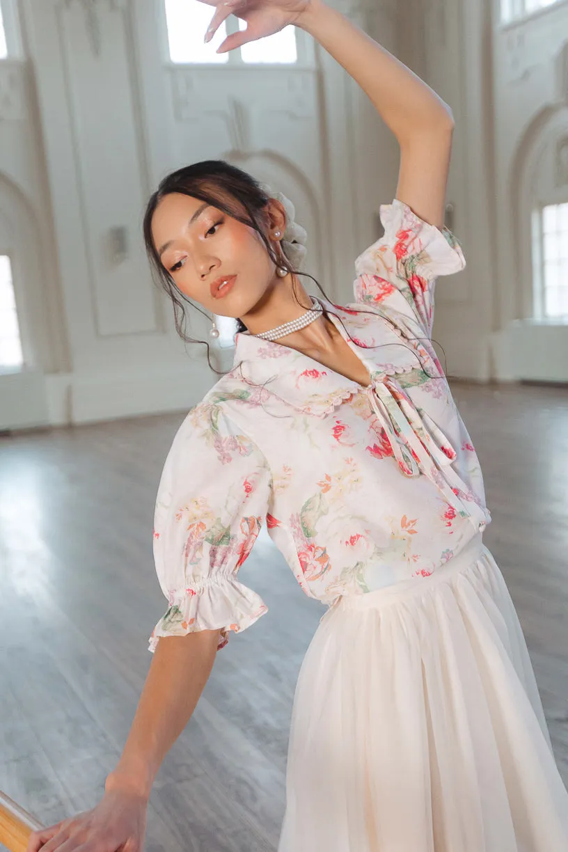 Elisa Blouse in Pink Floral sold by Ivy City Co product image thumbnail 2